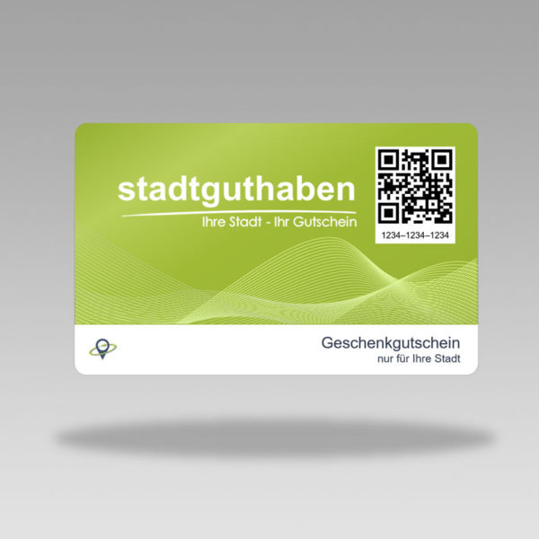 DEMO-Stadtgutschein Gutscheinkarte